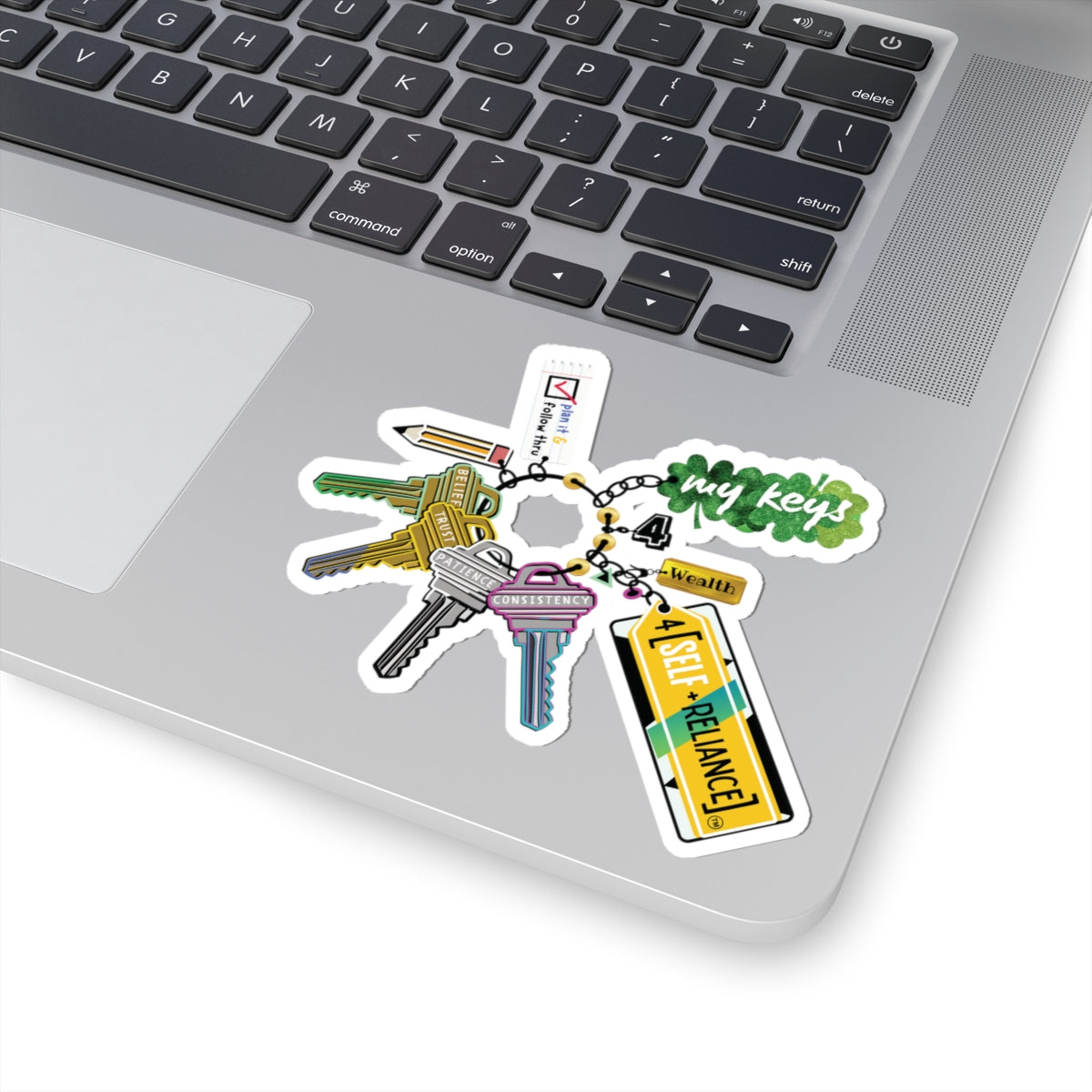 Keys 4 Wealth (Kiss Cut Sticker)