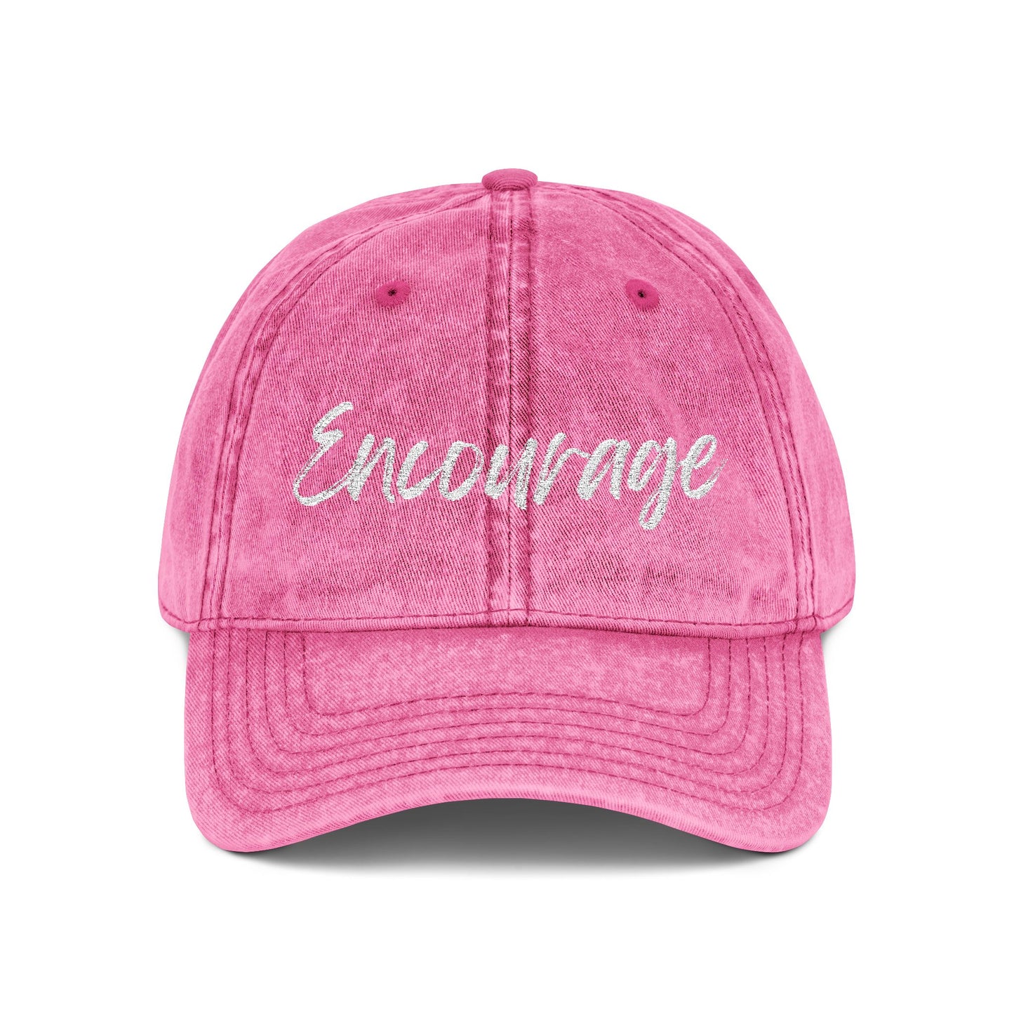 ‘Encourage’ Vintage Embroidered Cap