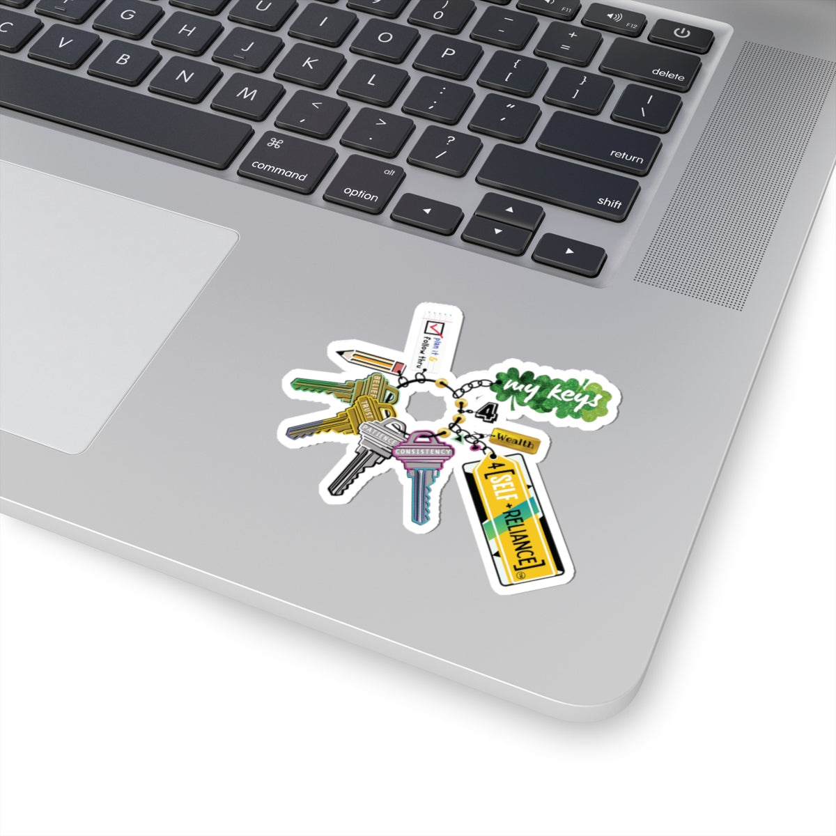 Keys 4 Wealth (Kiss Cut Sticker)