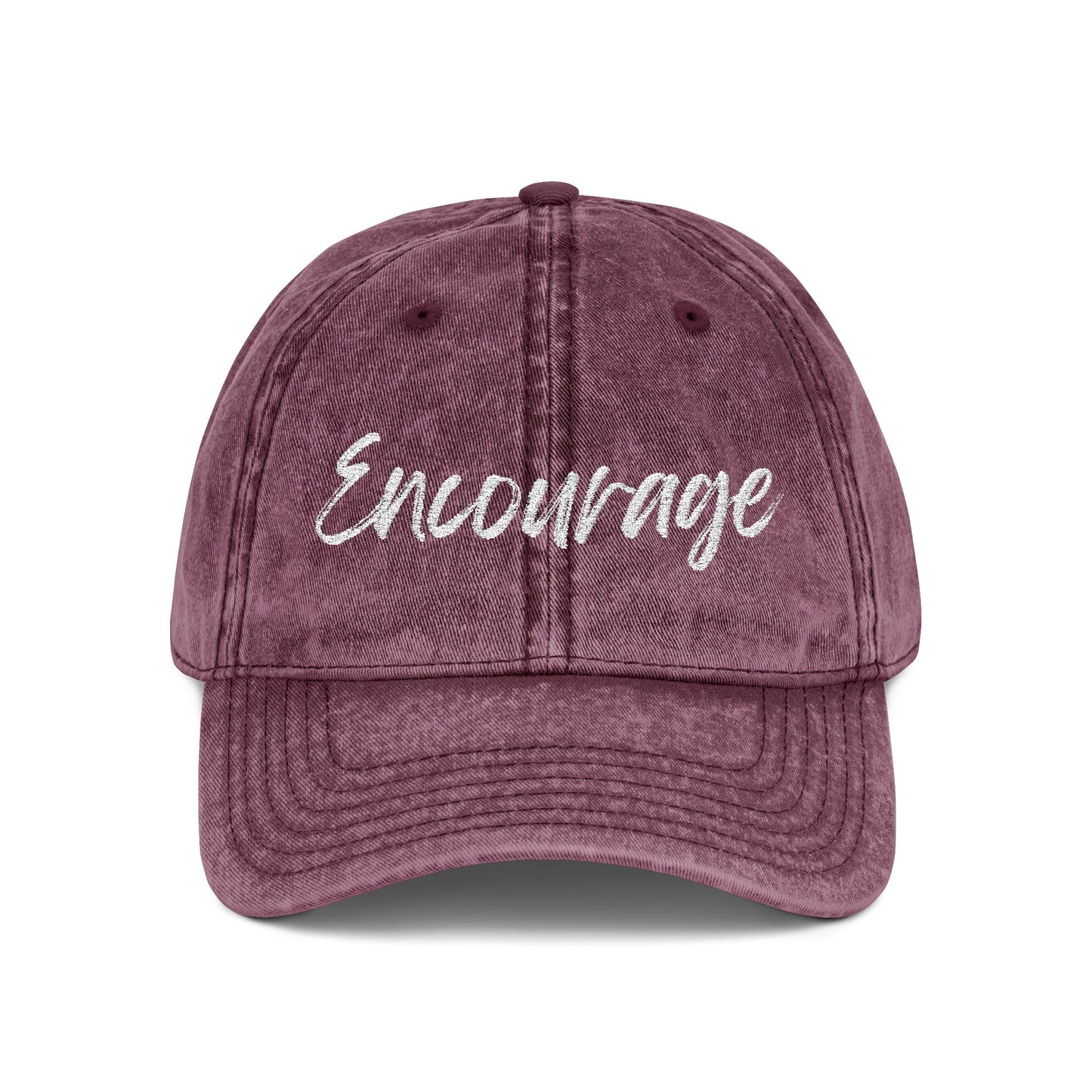 ‘Encourage’ Vintage Embroidered Cap