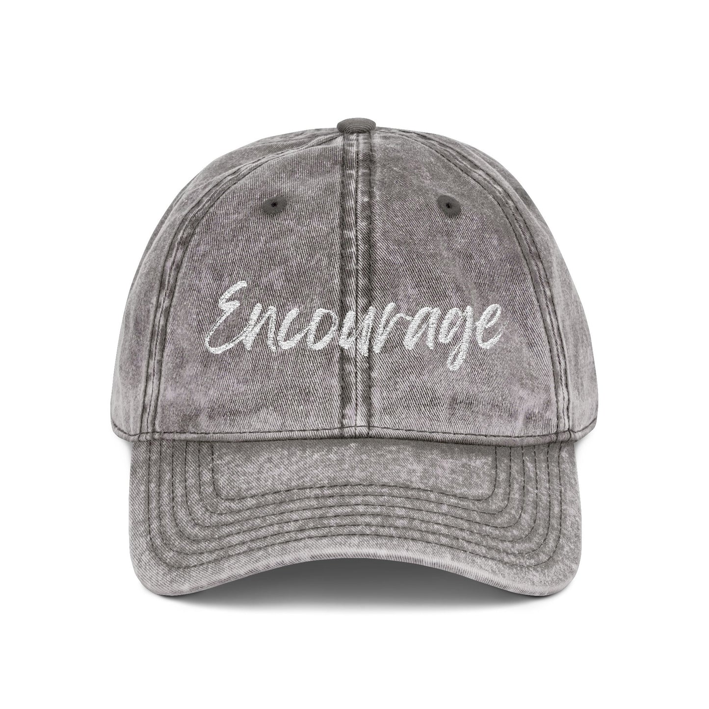 ‘Encourage’ Vintage Embroidered Cap