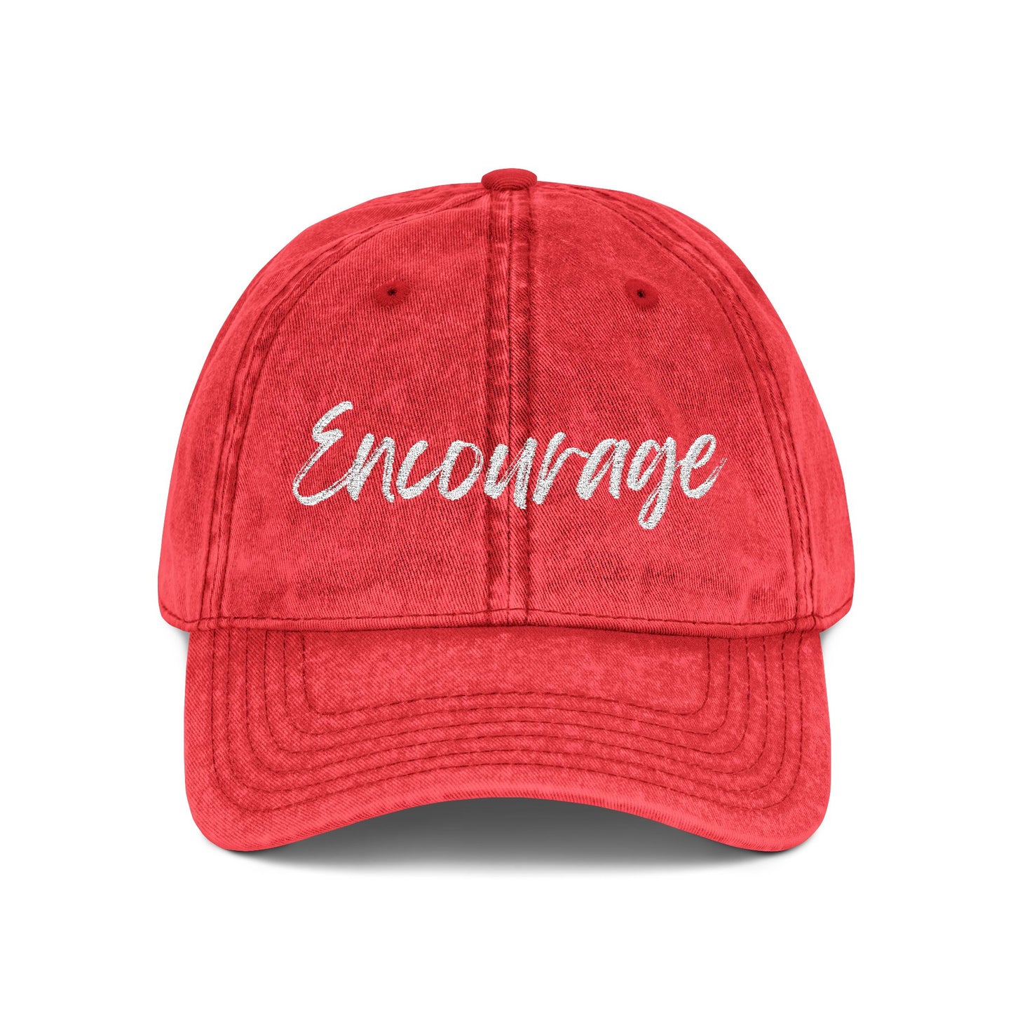 ‘Encourage’ Vintage Embroidered Cap